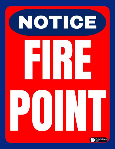 25 Fire Point Sign Printable Assembly Point Pdfs