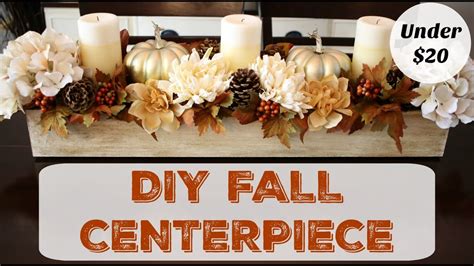 How To Make A Fall Centerpiece Dollar Store Decor Youtube