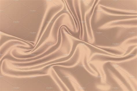 Beige Silk Background Fabric Golden Texturesepia Smooth Romantic
