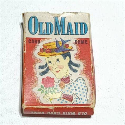 Vintage 1940s 1950s Whitman Old Maid Card Game 3009 Complete Deck Original Box 3821480683