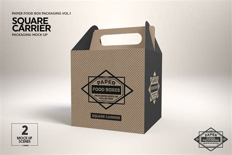 Download VOL.1 Food Box Packaging MockUps