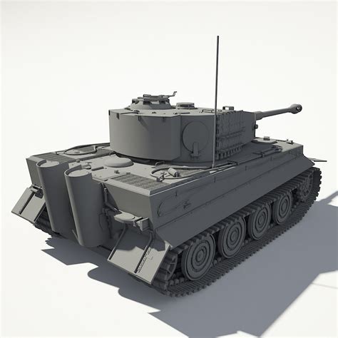 Tiger 1 Tank 3d Model Max Obj 3ds Fbx