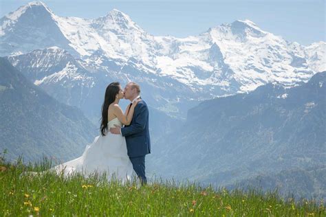 Swiss Alps Bridal Photo Shoot John Wisdom Photographer Interlaken