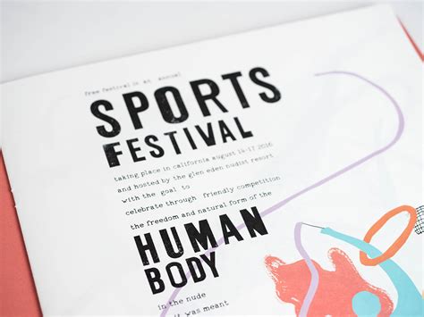 NUDE Sports Festival Book On Behance