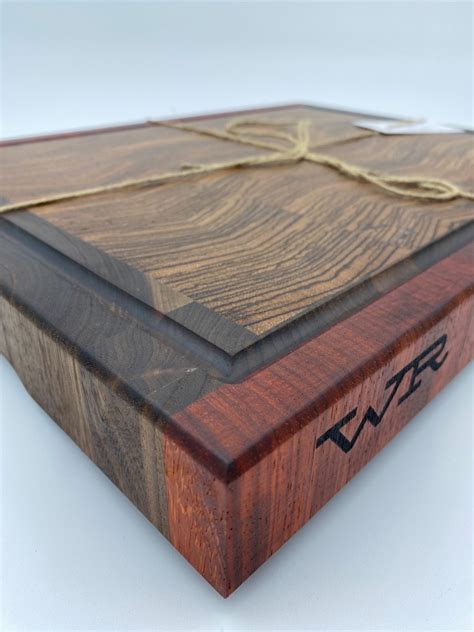 Book Matched Zebrawood End Grain Cutting Board Etsy