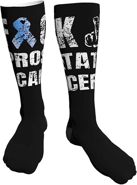 Fuck Prostate Cancer Unisex Thick Black Heel Sport Socks