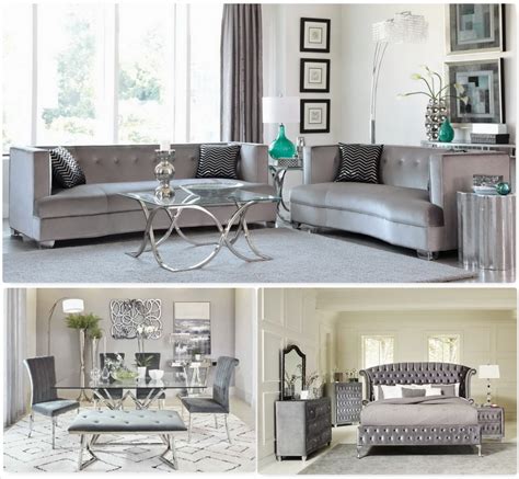 Glam Silver 18pc Home Packet Las Vegas Furniture Store Modern Home