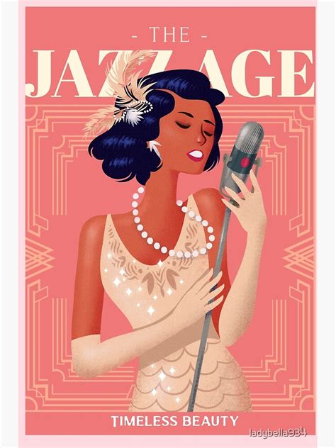 1920s Black Woman The Jazz Age Poster By Ladybella934 Redbubble