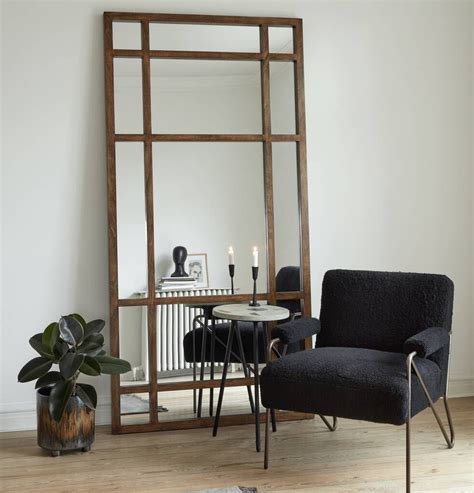 extra large wooden framed mirror by the forest and co living room mirrors living room wall room