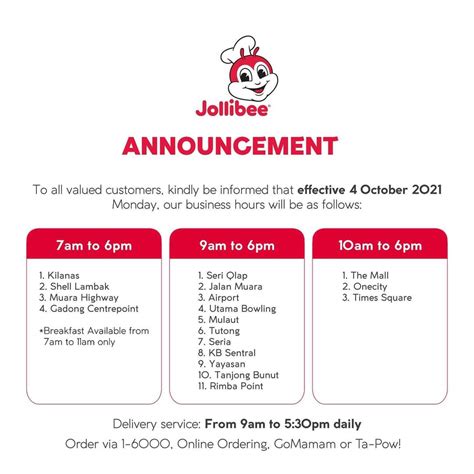 Jollibee Business Hours During 2 Weeks Curfew Do You Know Any