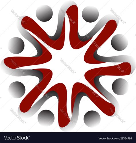 Teamwork People United For Change Icon Royalty Free Vector