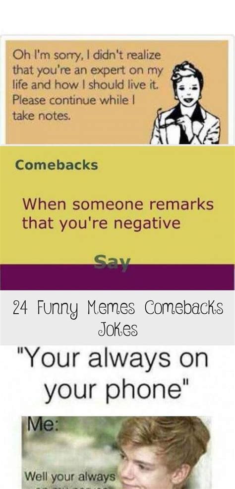 24 Funny Memes Comebacks Jokes Funny 24 Funny Memes Comebacks Jokes