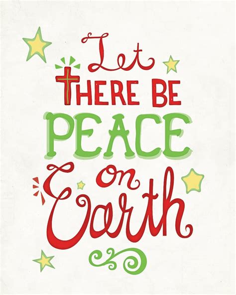 Let There Be Peace On Earth A 8x10 Christmas Printable Etsy