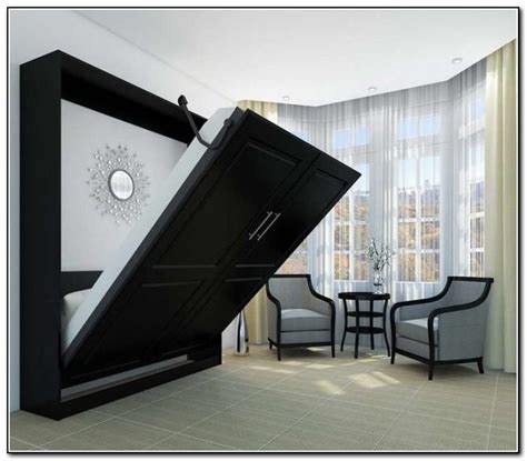 A similar system (murphy bed frame, raised door cabinets, and side bookshelves) would cost $2,299.00. Murphy Bed With Desk Ikea - Desk : Home Design Ideas ...