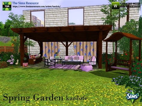 How to add garden in sims 3. kardofe_Spring Garden