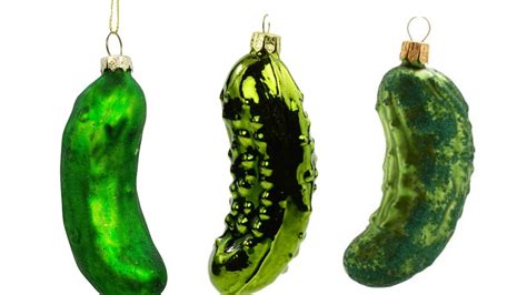 The pickling procedure typically affects the food's texture and flavor. Christmas Pickle Or Weihnachtsgurke Is The Adorable ...