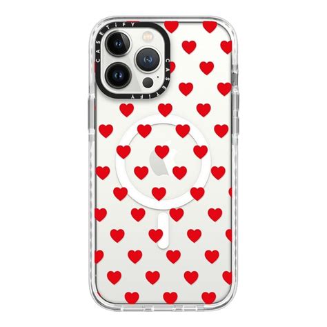 Casetify Magsafe Case For Iphone 13 Pro Max Red Hearts Price In
