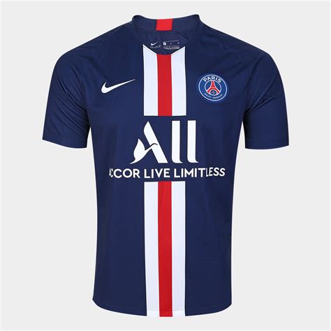 O tecido 100% poliéster proporciona uma sensação leve e respirável para garantir o máximo conforto esportivo. Camisa Paris Saint-Germain Home 19/20 Neymar Jr nº 10 ...