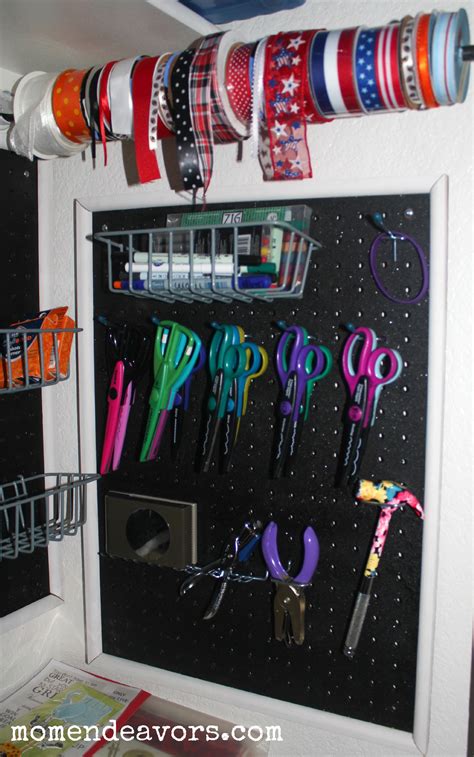 How to use a craft room pegboard. DIY Craft Room PegBoard Storage Tutorial