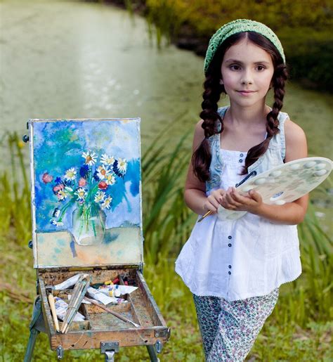 Child Art Prodigy Elisabeth Anisimow Sells Living Paintings