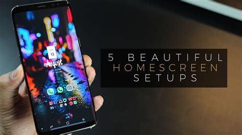 5 Beautiful Android Homescreen Setup On Galaxy S8 Youtube