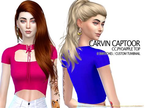 Pyoapple Top By Carvin Captoor At Tsr Sims 4 Updates