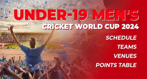 Under 19 Cricket World Cup 2024 Match Schedule Points Table And Teams
