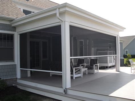 Pictures of screened in porch design ideas with most popular 2016 porch and patio enclosure designs, simple makeovers, diy design plans and free online patio software. Remote Controlled Screen Porch by Screenmobile | remote ...
