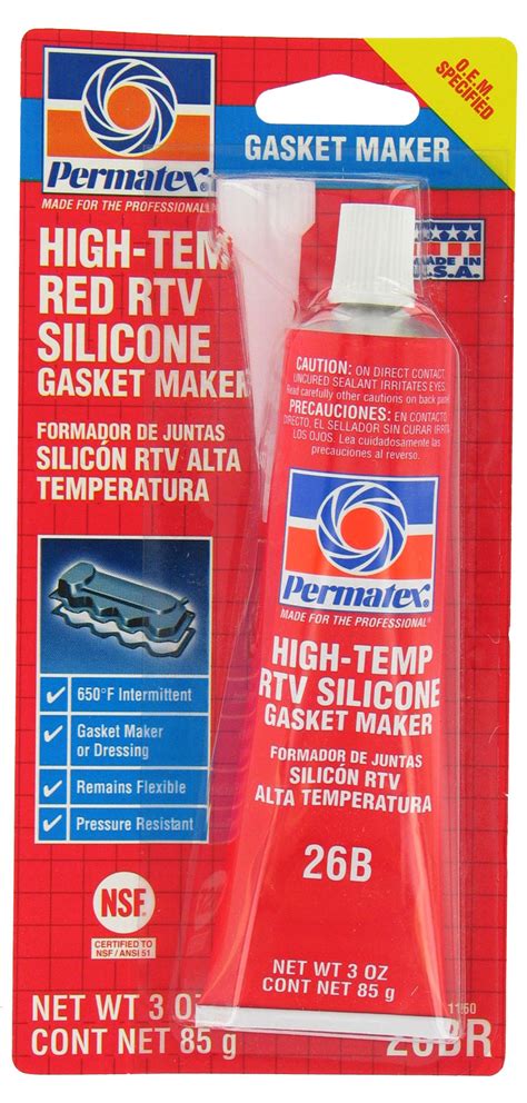 Permatex High Temp Red Rtv Silicone Gasket Complete Auto Parts And