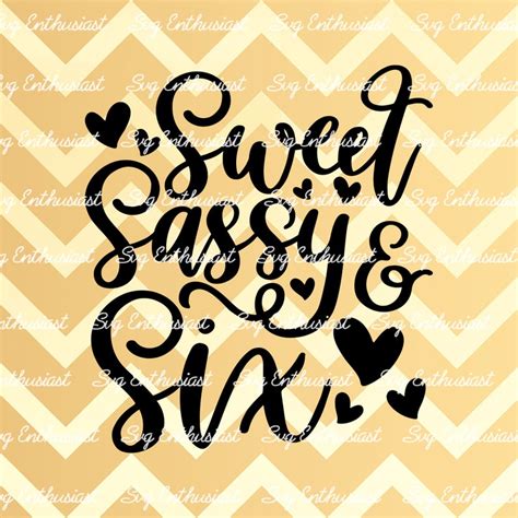 Sweet Sassy And Six Svg 6th Svg Sixth Birthday Svg 6th Etsy