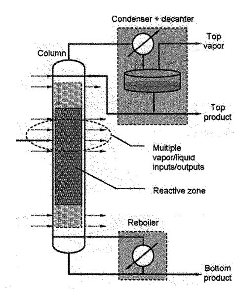 Representation For A Reactive Distillation Column With Trays Download