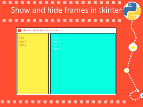 Show And Hide Frames In Tkinter Python Programming