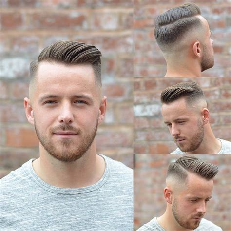 Freshly Cut Low Fade With A Hard Part Combed To The Side With Bumper Cool Mens Haircuts Men