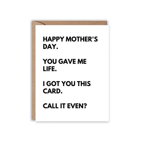 Funny Mothers Day Card Happy Mothers Day Card Card For Mum Mothers Day Cards Witty Mothers Day