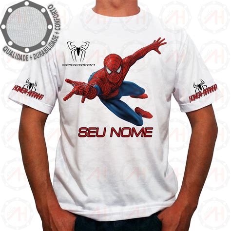 Camiseta Homem Aranha Camisa Spider Man Ah00451 No Elo7 Camisetas
