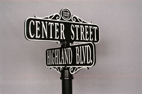 Vintage Street Signs Architectural Signage Historical Markers