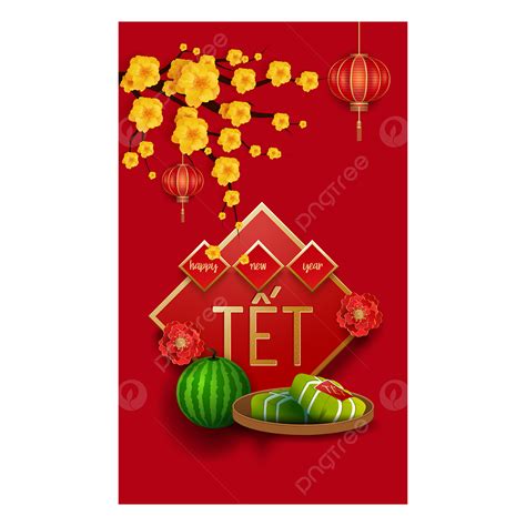 Vietnamese New Year Apricot Flower Vietnam Tet Happy New Year