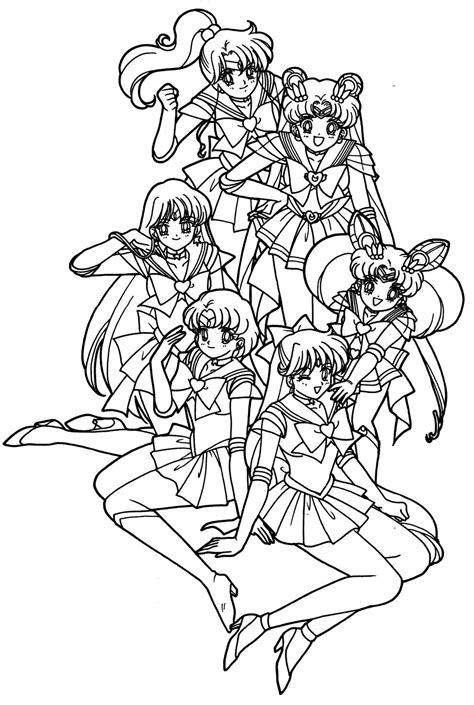 50 Coloring Pages Sailor Moon  Annewhitfield