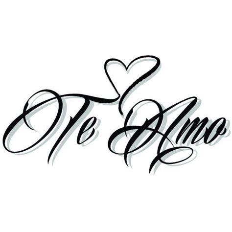 Te Amo Spanish I Love You Temporary Tattoo Graffiti Letter I Body