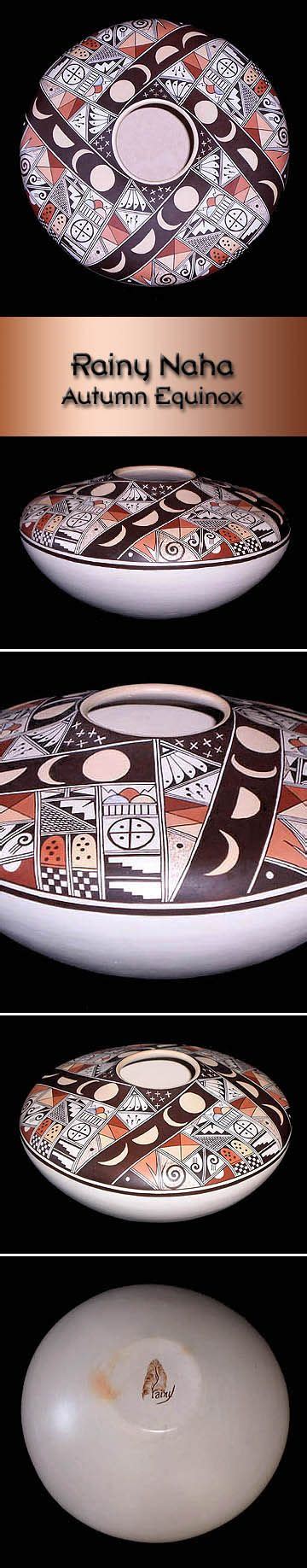 Hopi Pottery By Rainy Naha Autumn Equinox Pottery Native American