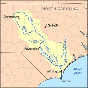 ↑cape, ↑ness • part holonyms: Capefearrivermap.png