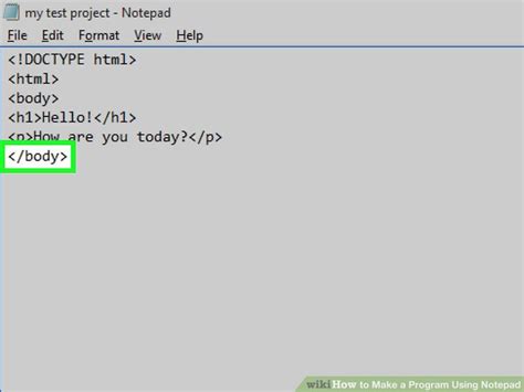 How To Make A Program Using Notepad 10 Steps With Pictures