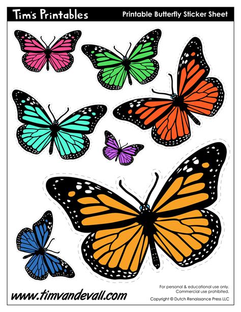 20 Printable Pictures Of Butterflies Free Coloring Pages