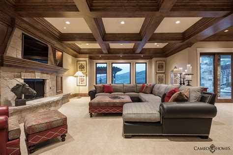 Basement Living Room By Cameo Homes Inc In Utah Utah Luxury Utah