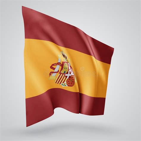 Spain Flag Waving Wind Stock Illustrations 3044 Spain Flag Waving