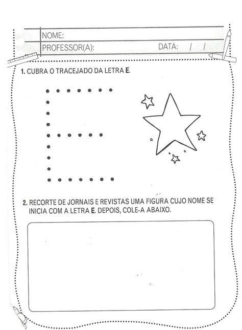 Atividades Letra E Maternal