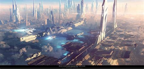 10 Stunning Sci Fi Vistas And Skylines From Christian Hecker