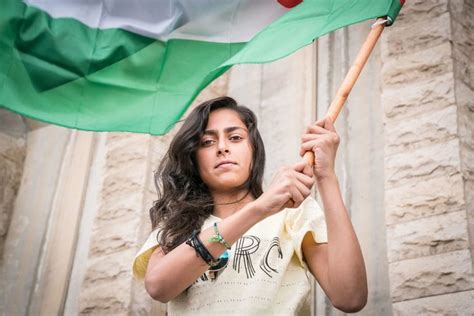 Palestinian Girl With Palestinian Flag Institute Of Current World Affairs