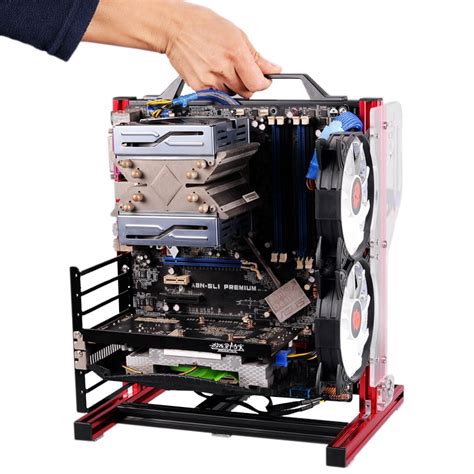 Portable Vertical Pc Test Bench Open Frame Computer Stand Casediy Mod