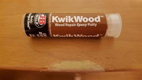 How To Repair Wood With Epoxy Putty Youtube